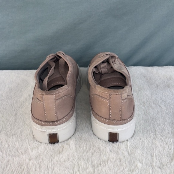 NWOT ALLSAINTS Women Milla Platform Sneaker Leather Suede Dusky Pink Sz 8 /EU 41 - Picture 5 of 10